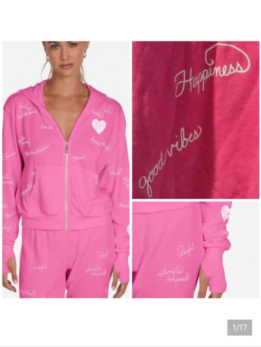 Lauren Mishi Hezley Happy Thoughts hoodie